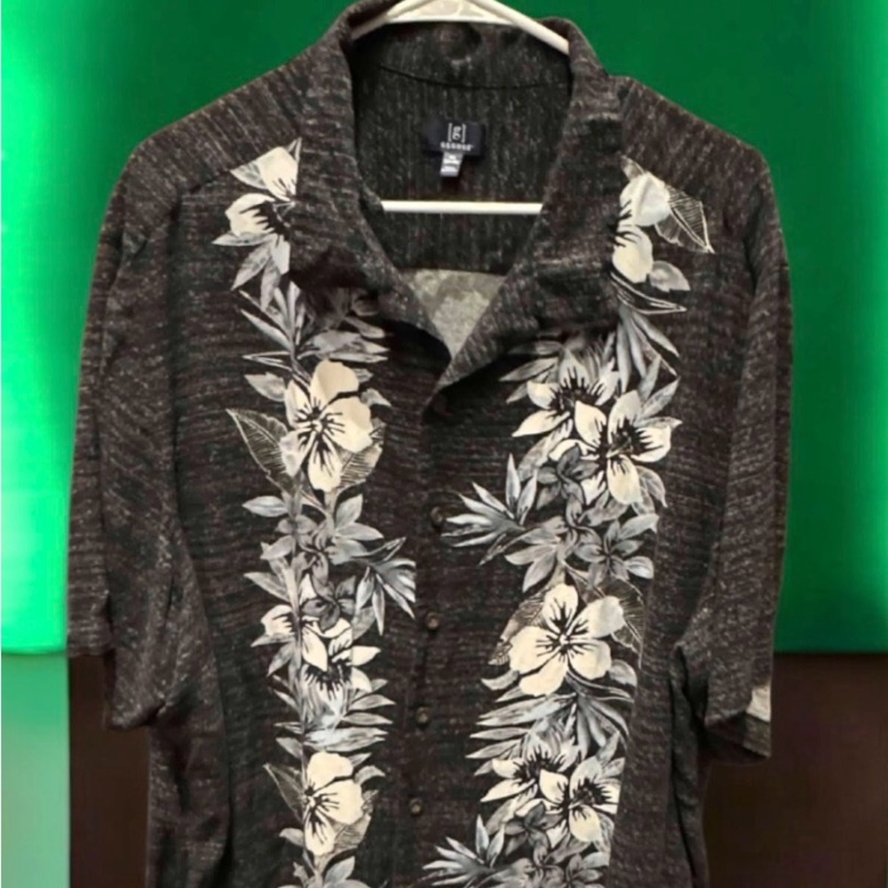 George Black and Gray Patterned Shirt 3XL - Picture 4 of 5